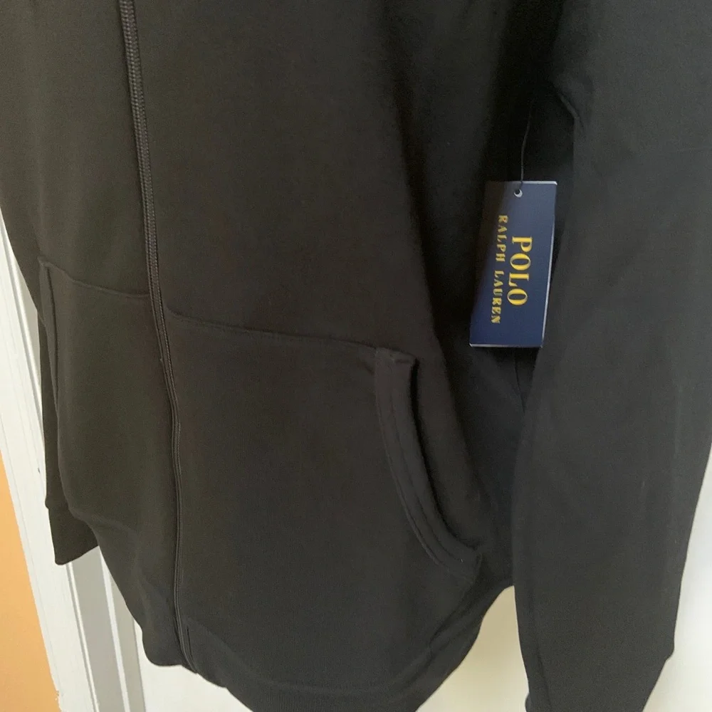 Polo Ralph Lauren mens black zip up hoodie jacket - Picture 4 of 6